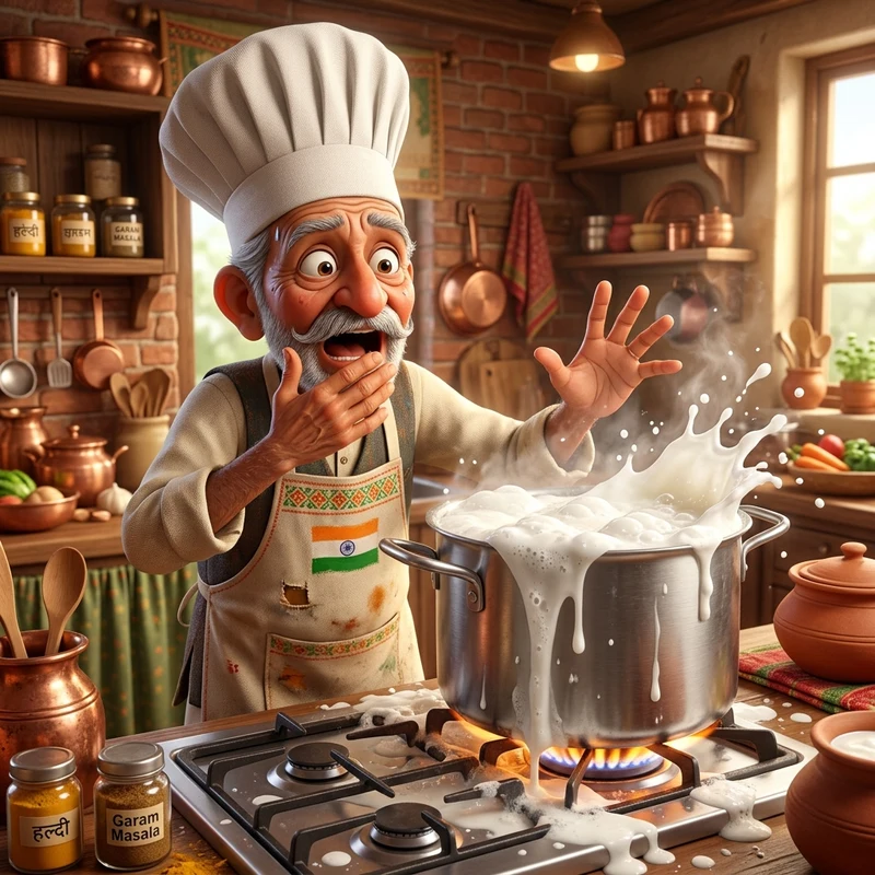 Raat Ka Saara Doodh Phat Gaya — Bubbloo Recipe AI recipe cooking Short thumbnail
