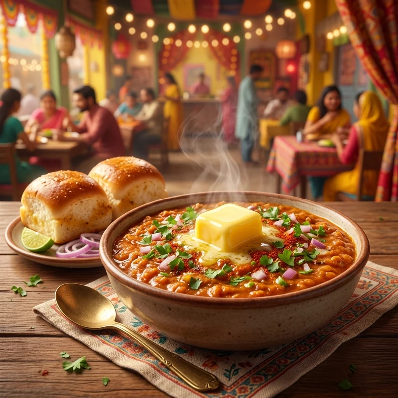World's Biggest Butter Pav Bhaji — Bubbloo Recipe AI restaurant Short thumbnail